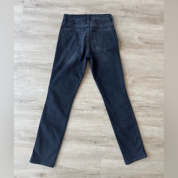 J Crew Women's 9" High Rise Vintage Straight Leg Jean Denim Pants Black 27 TALL - Picture 2 of 7